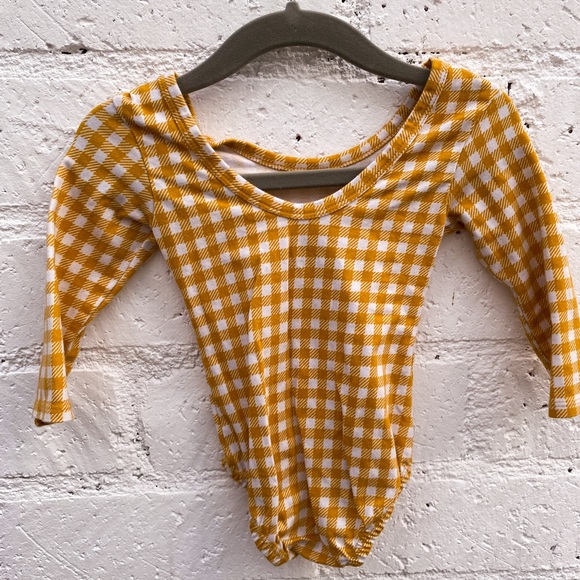 This Tribe of Three Baby Girl Gingham Onesie - Picture 2 of 3